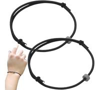 Pulsera de autodefensa de 2 PCS interruptor de vidrio ajustable con cuentas de carburo de tungsteno, pulsera de defensa propia simple y elegante para la herramienta de escape de seguridad de emergenc