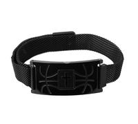 Pulsera de Baloncesto Negra Cruz y Versículo Bíblico, Joyería Deportiva Cristiana Ajustable Accesorio Religioso Jugadores Equipos Masculinos para Bautismo Primera Comunión y Confirmación (Estilo 2)