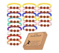 Pulsera de baloncesto para el equipo - pulseras encantadoras de baloncesto, pulseras unisex ajustables con de baloncesto, joyas hechas a mano para deportes, pulsera deportiva, A