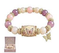 Pulsera de bendiciones de pájaro azul de edición limitada 2026, bendiciones de amor, paz y primavera, pulseras inspiradoras con cuentas de fuerza de colibrí, con diseño de pájaro y mariposa (TypeC)