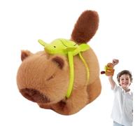 Pulsera de bofetada rellena - banda de personaje de Capybara de felpa, cómodo abrazadera de muñeca de tela | Pulsera de favor de la fiesta para niños, adorable pulsera de animales, decoración de la me