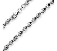 Pulsera De Bolas De 3,9Mm Pulsera De Plata Joyería De 925 Plata Rodinada 19Cm