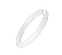 Pulsera de Brazalete de Jade para Mujeres - Brazalete Chino Feng Shui Jade Buena Suerte y Riqueza - Brazalete de Moda Blanca para y cumpleaños