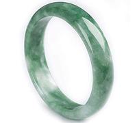 Pulsera de Brazalete de Jade Verde Natural para Mujeres Joyas de Piedra Preciosa jadeita Retro de Estilo Chino para mamá (tamaño: 62 mm)