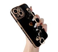 Pulsera de cadena con correa de mu?eca con forma de coraz?n de amor chapada en color suave de Caseative