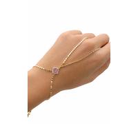 Pulsera de cadena de mano con lentejuelas rosas VIP