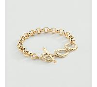 Pulsera De Cadena Twiggy - Dorado - Talla Única - Aleación metal con baño de oro 750/1000 - Agatha Paris