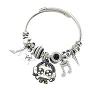 Pulsera de cazador de brujas, pulseras K-Pops para niñas, ajustable, de acero inoxidable, con dijes de cristal para mujeres, fans y coleccionistas, talla única, Acero inoxidable, No es una piedra