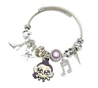 Pulsera de cazador de brujas, pulseras K-Pops para niñas, ajustable, de acero inoxidable, con dijes de cristal para mujeres, fans y coleccionistas, talla única, Acero inoxidable, No es una piedra