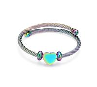 Pulsera de cenizas con cierre de corazón para mujer, acero inoxidable, colgante conmemorativo, joyería para cenizas