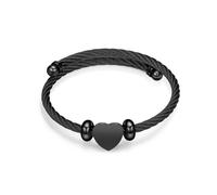 Pulsera de cenizas con cierre de corazón para mujer, acero inoxidable, colgante conmemorativo, joyería para cenizas