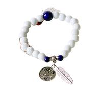 Pulsera De Cerámica Blanca De Las 12 Constelaciones Joyería De La Suerte, Astrología Y Horóscopo, Pulsera Elástica Con Cuentas Para Parejas, Regalo De Cumpleaños Para Mujeres Y Hombres, Escorpio