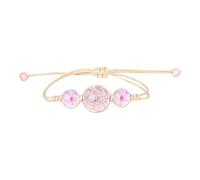 Pulsera de cerámica, joyería a mano, flor seca, pulsera ajustable tejida a mano, para estudiantes, parejas, amigos, cumpleaños, reloj de actividad para hombres, talla única, Vidrio, No es una piedra