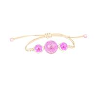 Pulsera de cerámica, joyería a mano, flor seca, pulsera ajustable tejida a mano, para estudiantes, parejas, amigos, cumpleaños, reloj de actividad para hombres, talla única, Vidrio, No es una piedra