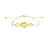 Pulsera de cerámica, joyería a mano, flor seca, pulsera ajustable tejida a mano, para estudiantes, parejas, amigos, cumpleaños, reloj de actividad para hombres, talla única, Vidrio, No es una piedra