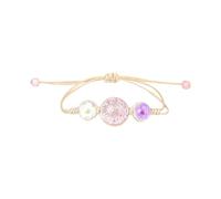 Pulsera de cerámica, joyería a mano, flor seca, pulsera ajustable tejida a mano, para estudiantes, parejas, amigos, cumpleaños, reloj de actividad para hombres, talla única, Vidrio, No es una piedra