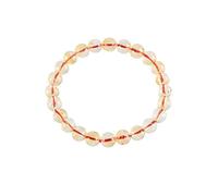 Pulsera de citrino, natural auténtico, perlas sin teñir, éxito y prosperidad, talla única, citrino, Citrine