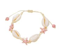 Pulsera de concha - Tobillera impermeable hecha a mano con concha bohemia, elegante para mujer, para festivales, cruceros, fiestas, tropicales, Refer to description, Concha, Unisex