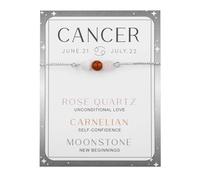 Pulsera de constelación del zodiaco para mujer, 12 horóscopos, joyería de piedras preciosas auténticas con tarjeta de astrología, delicada cadena de eslabones ajustable en tono dorado, plateado, oro