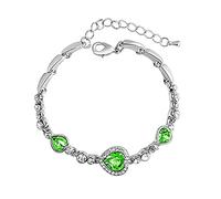 Pulsera de corazón de amor para mujer, pulsera de muñeca para niñas, accesorios de vacaciones con perlas, talla única, Metal, No es una piedra preciosa