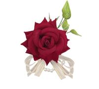 Pulsera de corpiño | Brazalete elástico, flores artificiales en ramo elástico accesorios de boda para dama de , madre de la novia y ceremonias Homecoming, Se référer au descriptif, Consulte la