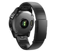 Pulsera de correa de liberación rápida de titanio de 22 26 mm compatible con Garmin Fenix5 5XPlus 6 6XPro Tactix 7Pro Pulsera de metal Correa de reloj de fácil ajuste (Color : Black, Size : 26mm Tac