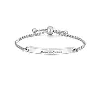 Pulsera de cremación en forma de corazón para cenizas de acero inoxidable, pulseras para cenizas Memorial Keepsake Cremation Memorial Urne pulsera - ajustable, kit de relleno gratuito