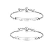 Pulsera de cremación en forma de corazón para cenizas de acero inoxidable, pulseras para cenizas Memorial Keepsake Cremation Memorial Urne pulsera - ajustable, kit de relleno gratuito