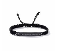 Pulsera de cremación para cenizas, grabado personalizado, pulsera de cuero ajustable, pulsera de urna de acero inoxidable, soporte de cenizas, joyería de recuerdo, igual que en la imagen