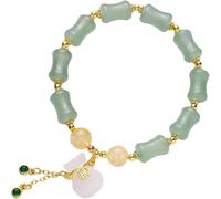 Pulsera de cristal, pulsera de obsidiana negra, pulsera de buena suerte Feng Shui, pulsera de cristal de jade, pulsera de piedras preciosas vintage, colgante de bolsa de dinero, pulsera de amuleto de