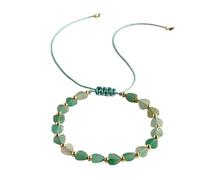 Pulsera de cuarzo rosa con corazón para mujer, pulsera ajustable de cuentas de cordón rosa con cuentas doradas, bonito regalo de joyería femenina para ella, One Size, Madera de agar, Sin piedra