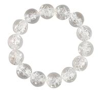 Pulsera de cuarzo transparente Feng Shui - Piedra preciosa natural con cristales de chakra, joyería elástica con cuentas para riqueza y prosperidad, 10mm, Piedra, Sin piedra preciosa
