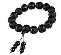 Pulsera de cuarzo transparente Feng Shui - Pulsera de cuentas de mantra de seis caracteres para buena suerte y prosperidad - Cuentas de oración de chakra de cristal para hombres y mujeres, 12mm