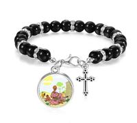 Pulsera de cuentas aborígenes africanos para mujer, joyería bohemia