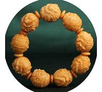 Pulsera de Cuentas Buda Meditación Budista Tibetana con Dios Tallado la Riqueza/Pi Yao/Pi Xiu Patrón Brazalete Joyería Unisex, Día San Valentín