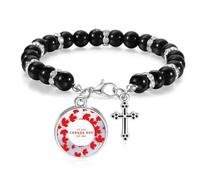 Pulsera de cuentas de arce del día de Canadá 4 de julio EST 1867, joyería bohemia