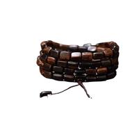 Pulsera de Cuentas de Buda de Forma Libre, Madera de agar Daraqan Antigua Natural, Rosario de Madera Maciza, Alto Contenido de Aceite, Grado de hundimiento