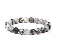 Pulsera De Cuentas De Chakra De 8mm, Pulsera De Yoga Para Mujer, Ágata De Piedra Natural, Malaquita, Lapislázuli, Regalo De Joyería,red Negra,23cm