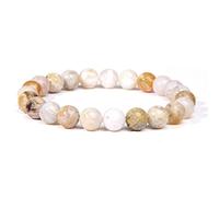 Pulsera De Cuentas De Chakra De 8mm, Pulsera De Yoga Para Mujer, Ágata De Piedra Natural, Malaquita, Lapislázuli, Regalo De Joyería,ágatas Locas,19cm
