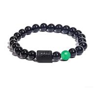 Pulsera de cuentas de doce signos del zodiaco con elementos de vidrio mixto, diseñada para mayor durabilidad y aspecto de bajo mantenimiento (10)