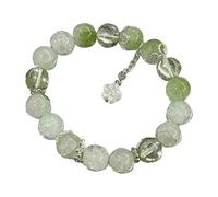 Pulsera de cuentas de jade china para mujer, para ella, abuela, abuelo, madre, padre, uso diario, pulsera de fitness, resistente al agua, talla única, Resina, No es una piedra preciosa