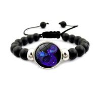 Pulsera De Cuentas De Las 12 Constelaciones Hecha A Mano - Pulsera De Moda Con Dijes De Signo Zodiaco Pulsera De Horóscopo Astrológico Para Parejas Regalo De Joyería Para Hombres Mujeres Acuario