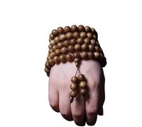 Pulsera de Cuentas de Madera de agar Kalimantan Natural, Cuentas de Buda de Madera de agar Antigua, Pulsera de Forma Libre, Aroma de Fruta fragante