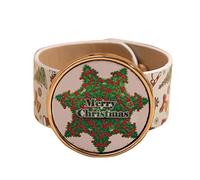 Pulsera de cuentas de madera para hombres, hermosa Navidad Clap 1 pieza decorada anillo pulsera regalo accesorios pulsera islam, talla única, PVC, No es una piedra preciosa