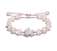 Pulsera de cuentas de obsidiana natural y cuarzo rosa S999 de plata china que atrae la fortuna mítica Pixiu para mujer, regalo del día de San Valentín, Mittelgroße, Cuero, No