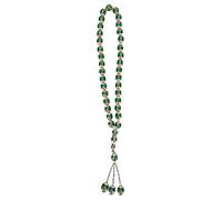 Pulsera de Cuentas de Oración, Elegante Rosario Musulmán de Resina para Meditación y Decoración, Pulsera Islámica con Grabado para Hombres y Mujeres, Suministros de Adoración para Eid al-Fitr