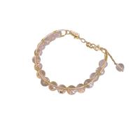 Pulsera de cuentas de piedra natural de mariposa, pulsera personalizada con cuentas de temperamento, versátil, ligera y artesanía de alta gama Snxs77, talla única, Cristal artificial, No es una piedra