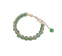 Pulsera de cuentas de piedra natural de mariposa, pulsera personalizada con cuentas de temperamento, versátil, ligera y de alta gama, aretes romos, talla única, Cristal artificial, No es una piedra
