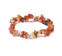 Pulsera de cuentas de piedra natural irregulares de cristal, amatista, aguamarina, pulseras para mujer, chakras naturales, grava de cristal, talla única, como se describe