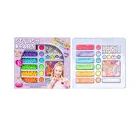 Pulsera de cuentas - juego de perlas de 19.7x17.7cm, opción de diseño temático | Pulseras de amistad Kit de artesanía artística con estructura lisa, kit para la fabricación de joyas brazos